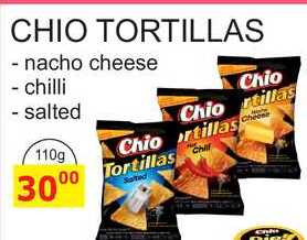 Chio Tortillas Kukuřičný snack 110g, vybrané druhy
