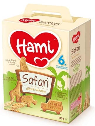 Hami Safari dětské sušenky 6m+