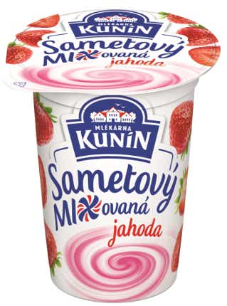 Mlékárna Kunín Sametový jogurt jahoda