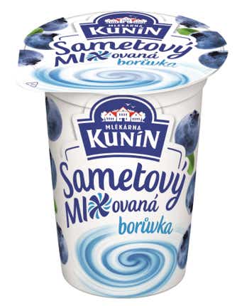 Mlékárna Kunín Sametový jogurt borůvka