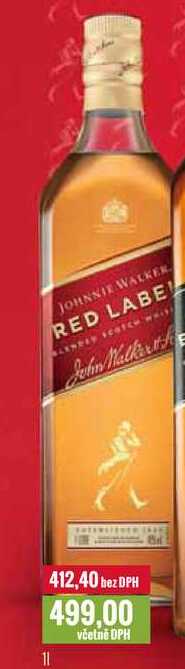 JOHNNIE WALKER RED LABEL 1l