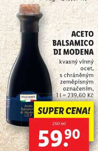 ACETO BALSAMICO DI MODENA, 250 ml