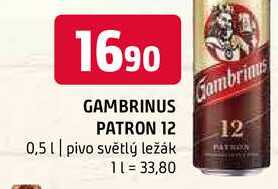 Gambrinus patron 12 0,5 l 