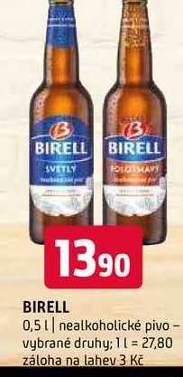 Birell Světlé pivo nealkoholické 0,5l