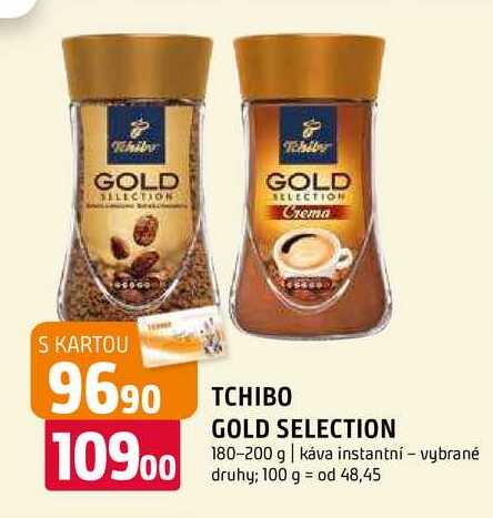 Tchibo Gold Selection Crema instantní káva 180g-200g