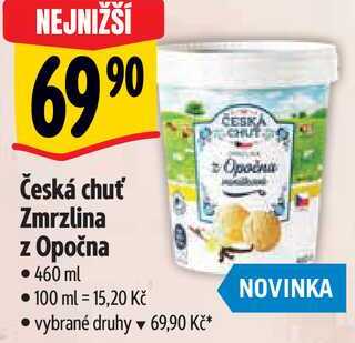 Česká chuť Zmrzlina z Opočna, 460 ml