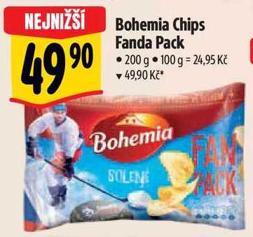 Bohemia Chips Fanda Pack, 200 g