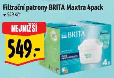 Filtrační patrony BRITA Maxtra 4pack 