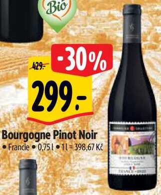 Bourgogne Pinot Noir, 0,75 l