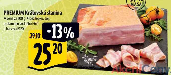 PREMIUM Královská slanina, cena za 100 g