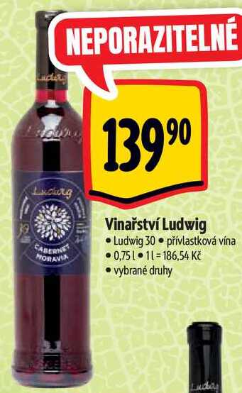 Vinařství Ludwig, 0,75 l