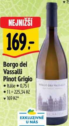 Borgo dei Vassalli Pinot Grigio, 0,75 l