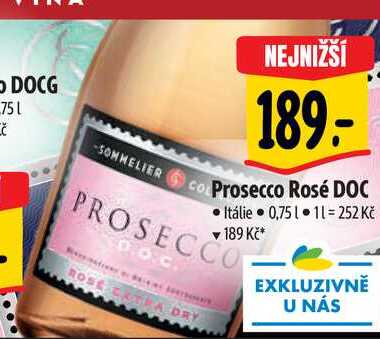 Prosecco Rosé DOC, 0,75 l