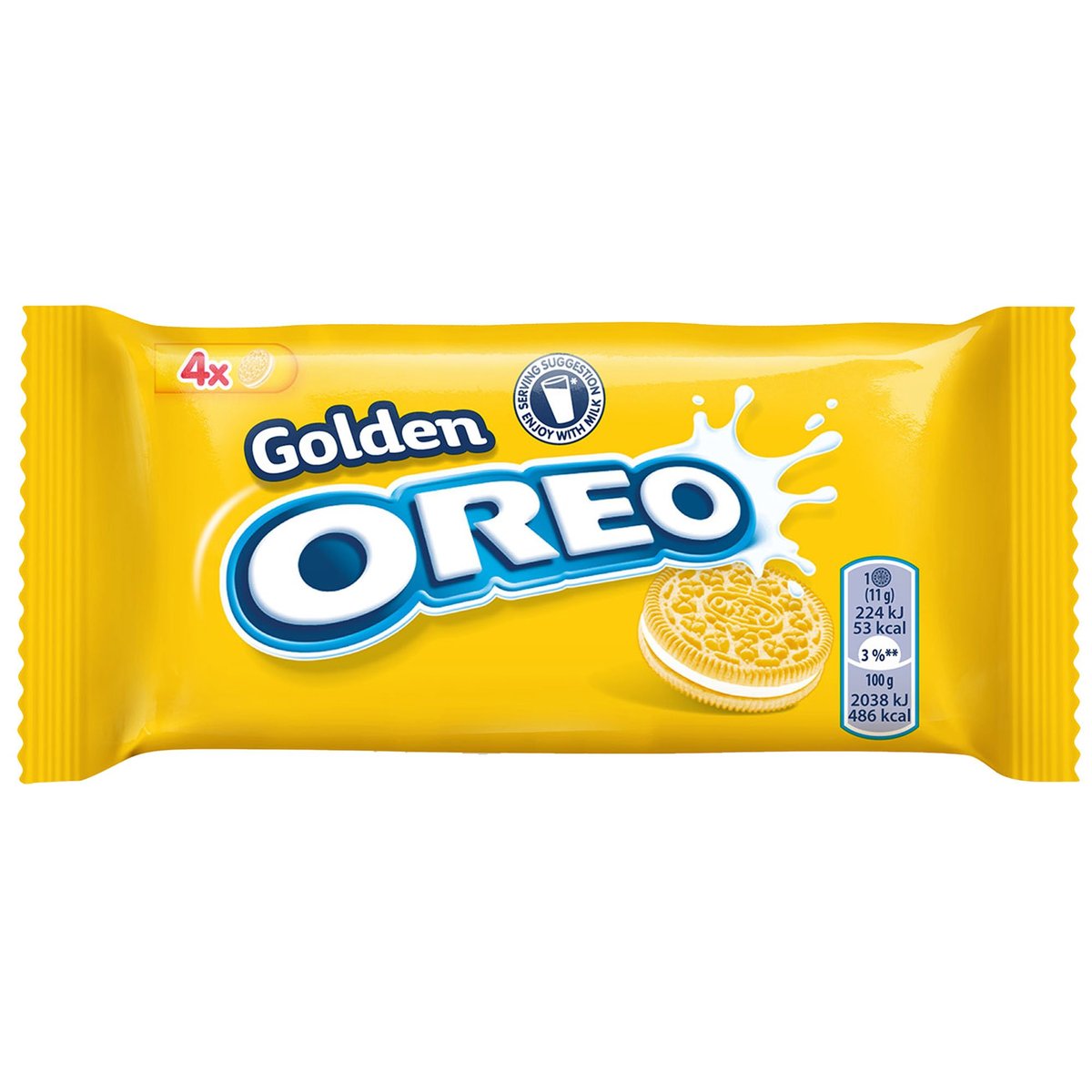 Oreo Golden světlé sušenky s vanilkovou náplní