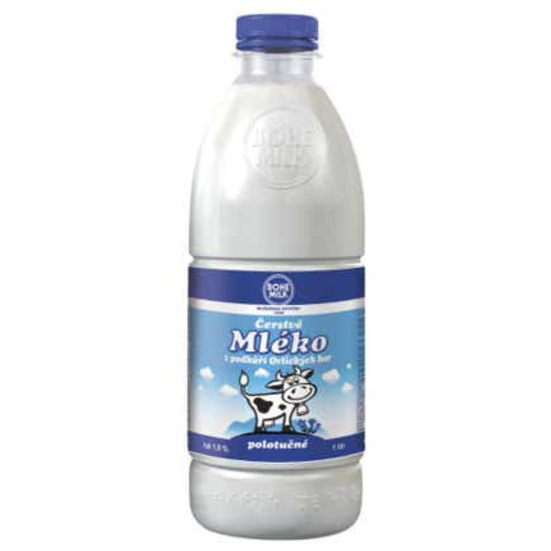 Bohemilk Čerstvé polotučné mléko z podhůří Orlických hor (1,5%)