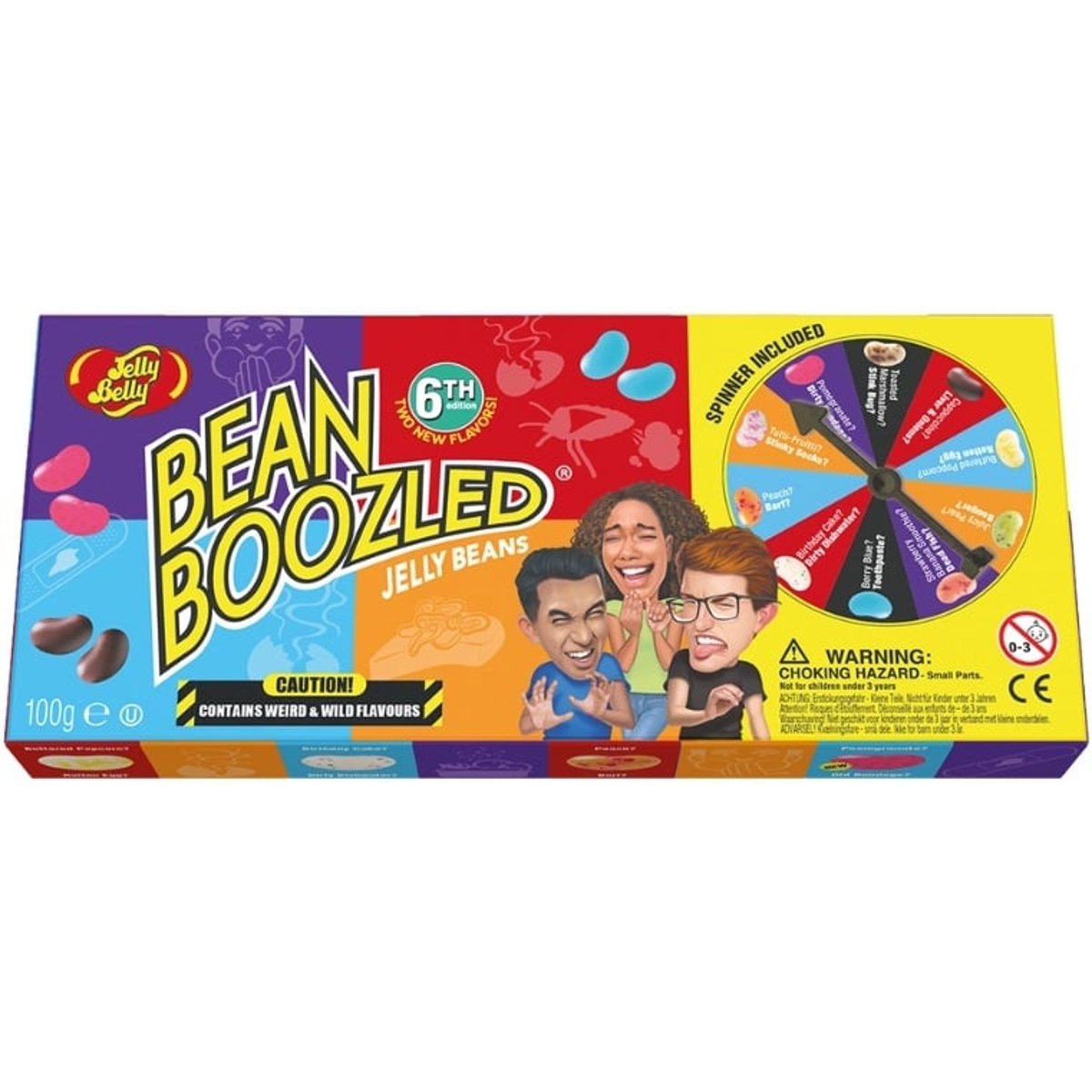 Jelly Belly BeanBoozled fazolky dárková krabička s ruletkou