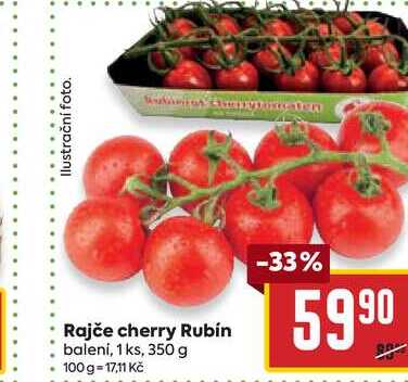Rajče cherry Rubín balení, 1 ks, 350 g 