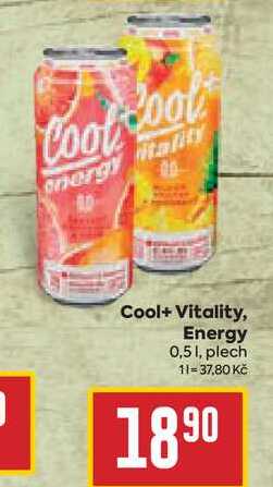 Cool+ Vitality, Energy, 0,5 l