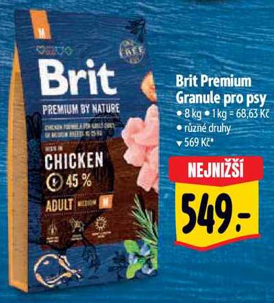 Brit Premium Granule pro psy, 8 kg 