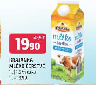 Krajanka mléko čerstvé 1kg, vybrané druhy