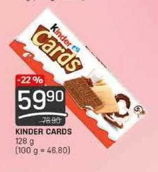 KINDER CARDS 128 g