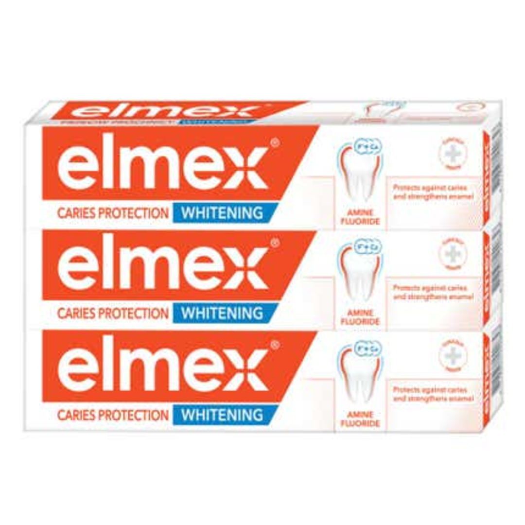 Elmex Zubní pasta Caries Protection Whitening Tripack 3x75 ml