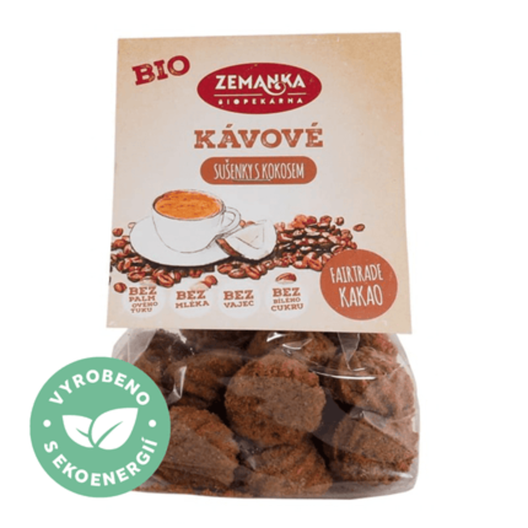 Biopekárna Zemanka BIO Kávové sušenky s kokosem