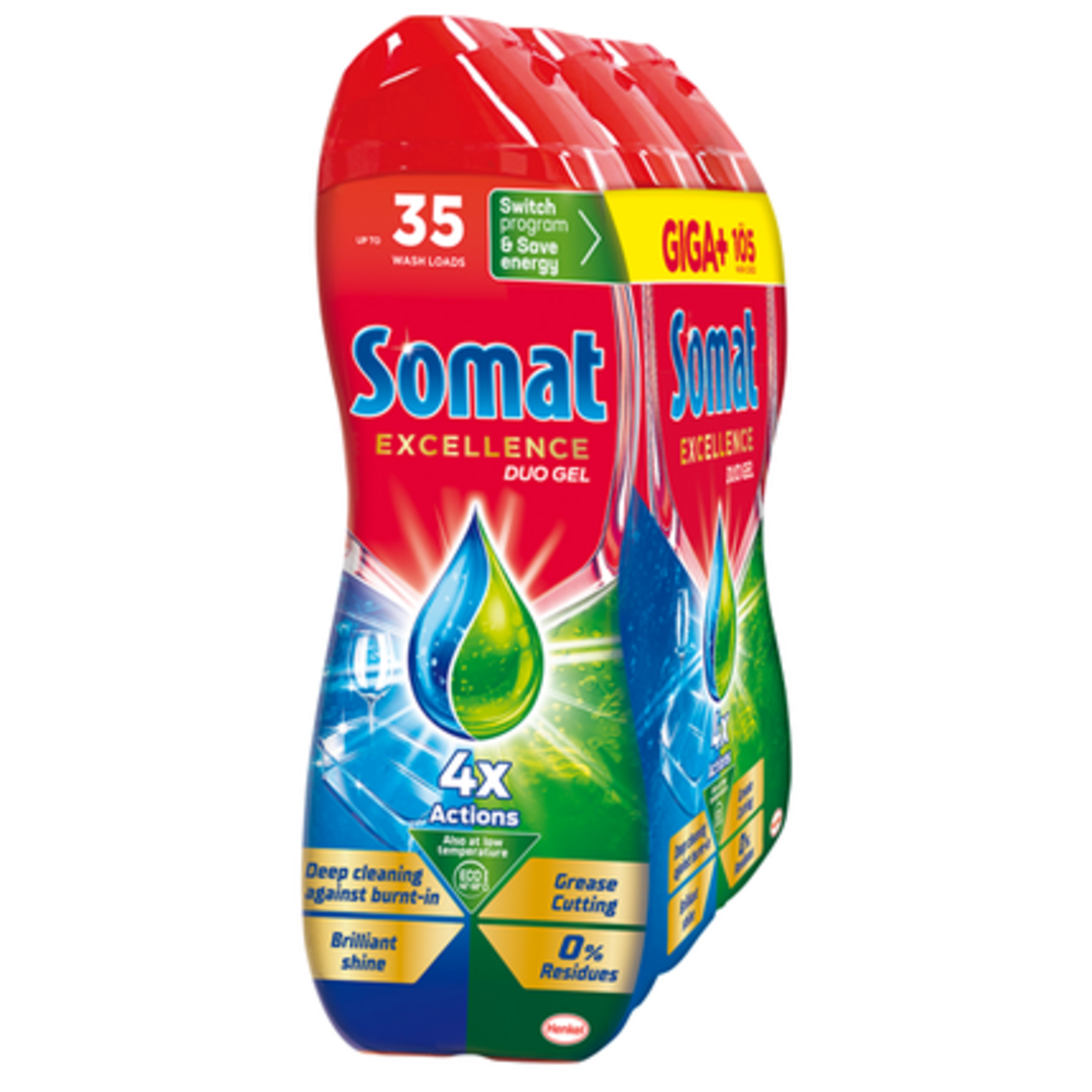 Somat Excellence Duo gel do myčky proti mastnotě 1,890l