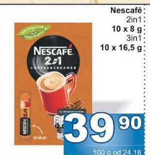 Nescafé 2in1 10 x 8 g 3in1 10 x 16,5 g