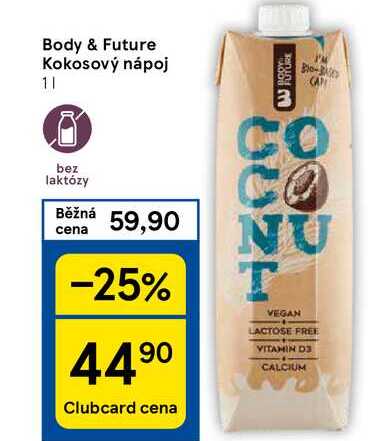 Body & Future Kokosový nápoj, 1 l
