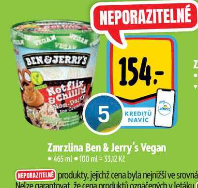   Zmrzlina Ben & Jerry's Vegan  465 ml  