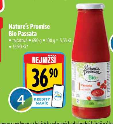 Nature's Promise Bio Passata rajčatová 690 g 