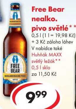 Free Bear nealko, 0,5 l 