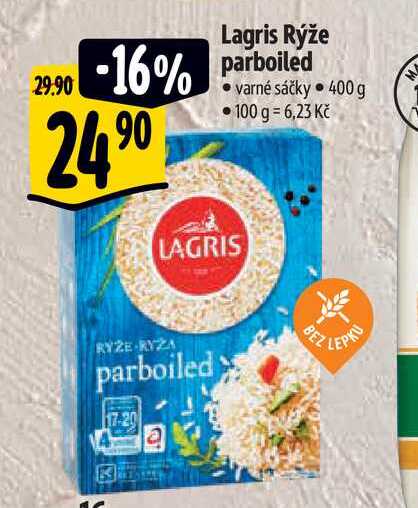   Lagris Rýže parboiled • varné sáčky   400 g 