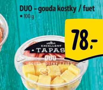 DUO-gouda kostky/fuet 100 g 