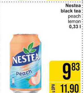 Nestea black tea peach lemon 0,33l