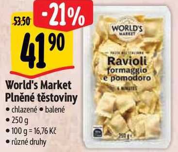 World's Market Plněné těstoviny, 250 g