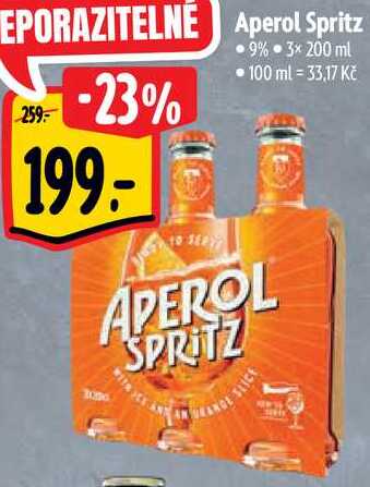 Aperol Spritz, 3x 200 ml 