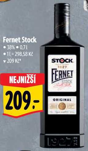 Fernet Stock, 0,7 l