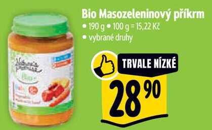 Bio Masozeleninový příkrm, 190 g