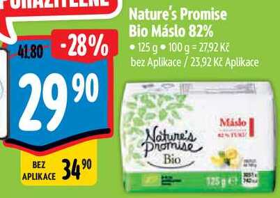 Nature's Promise Bio Máslo 82%, 125 g