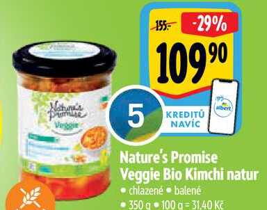 Nature's Promise Veggie Bio Kimchi natur, 350 g