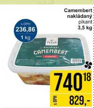Camembert nakládaný pikant 3,5 kg 