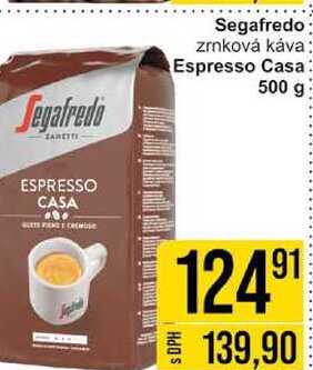 Segafredo zrnková káva Espresso Casa 500 g 