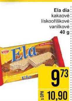 Ela Ela dia kakaové lískooříškové vanilkové 40 g
