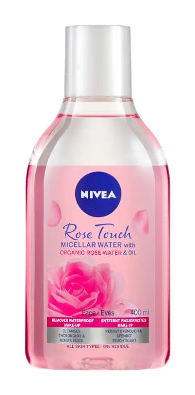 NIVEA Dvoufázová čisticí micelární voda Rose Touch, 400 ml