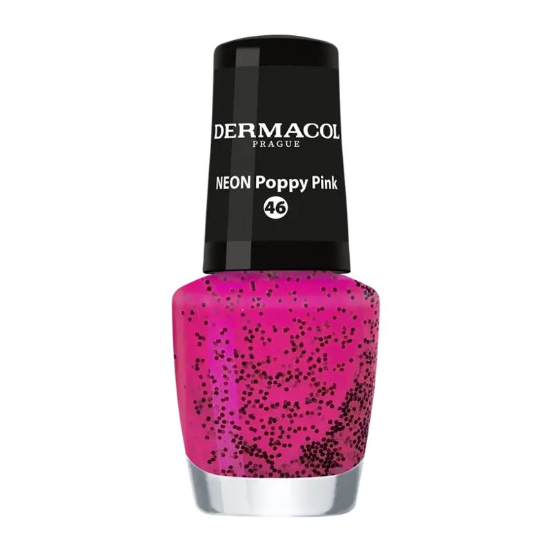 Dermacol Lak na nehty 46 Neon Poppy Pink, 1 ks