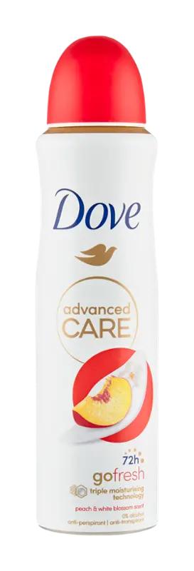 Dove Antiperspirant sprej pro ženy Advanced Care Broskev, 150 ml