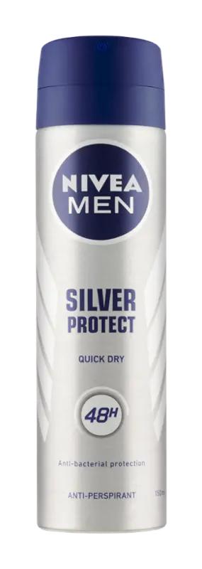 NIVEA Men Antiperspirant sprej pro muže Silver Protect, 150 ml