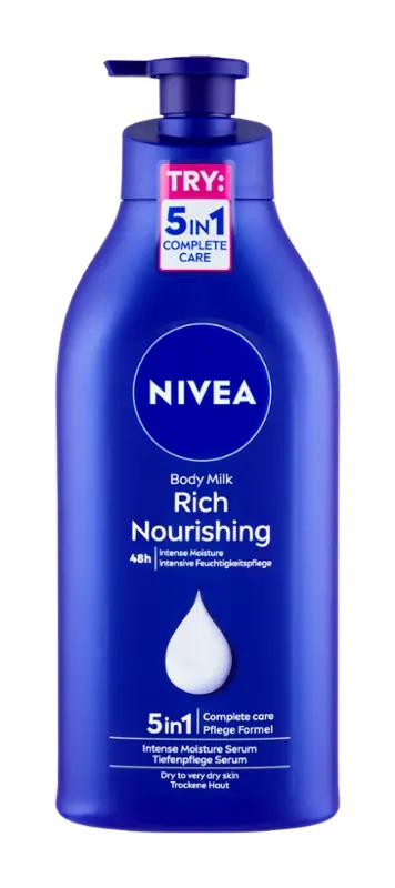 NIVEA Výživné tělové mléko Body Milk, 625 ml